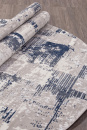 Российский овальный ковёр 8673 GRAY-BLUE