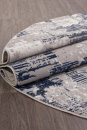 Российский овальный ковёр 8673 GRAY-BLUE