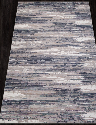 Российский прямоугольный ковёр 8676 GRAY-BLUE