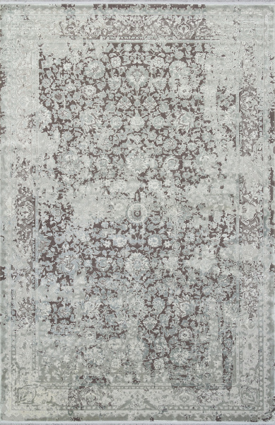 Российский прямоугольный ковёр A021AG D.GREY / GREY