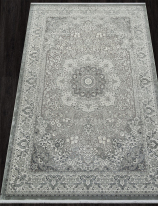 Российский прямоугольный ковёр A028AF GREY / L.GREY