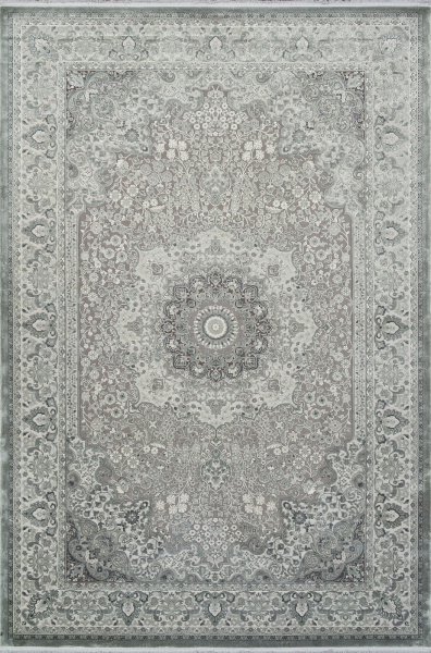 Российский прямоугольный ковёр A028AF GREY / L.GREY