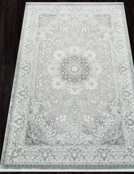 Российский прямоугольный ковёр A028AF GREY / L.GREY