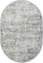 Российский овальный ковёр A047AJ GREY / BLUE