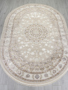 Российский овальный ковёр A050B L.BEIGE / CREAM