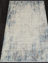 Российский прямоугольный ковёр A100AA GREY / BLUE
