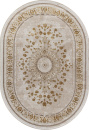 Российский овальный ковёр A123B CREAM / GOLD FDY
