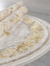 Российский овальный ковёр A123B CREAM / GOLD FDY