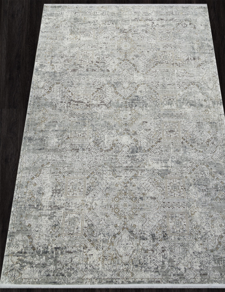 Российский прямоугольный ковёр A160AF D.GREY / GREY