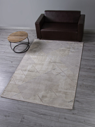 Российский прямоугольный ковёр A495APS L.BEIGE / GREY