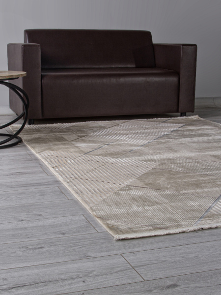 Российский прямоугольный ковёр A495APS L.BEIGE / GREY
