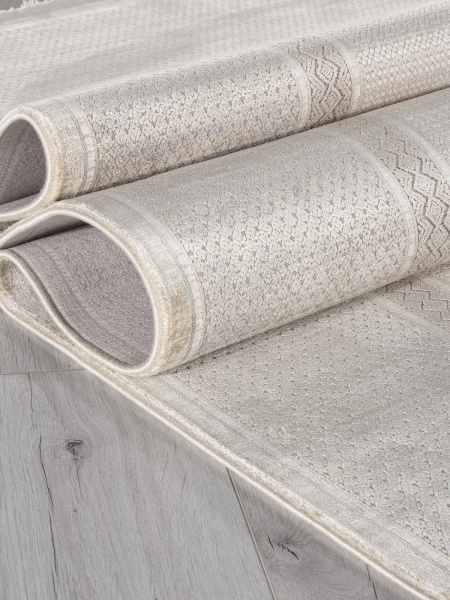 Российский прямоугольный ковёр A802AP L.BEIGE / GREY