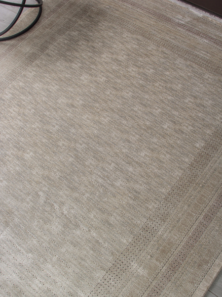 Российский прямоугольный ковёр A809AP L.BEIGE / GREY