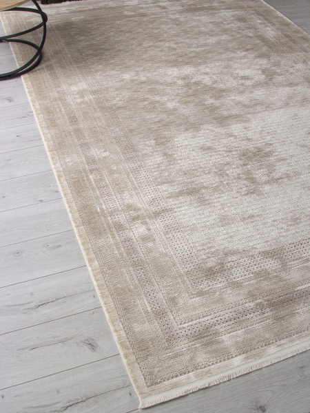 Российский прямоугольный ковёр A809AP L.BEIGE / GREY