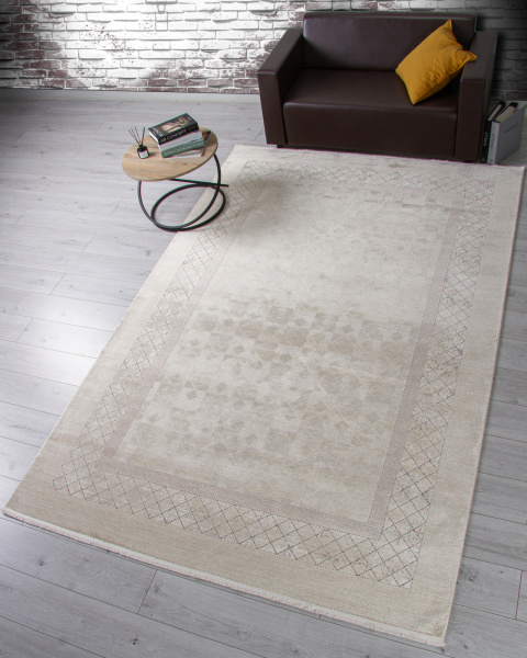 Российский прямоугольный ковёр A810AP L.BEIGE / GREY
