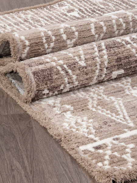Российский прямоугольный ковёр A932AC L.BEIGE / P.WHITE