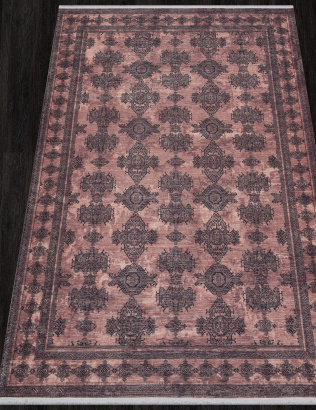 Российский прямоугольный ковёр AB028A RED / BLACK