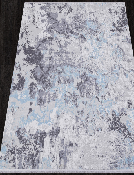 Российский прямоугольный ковёр AB071A GREY / BLUE