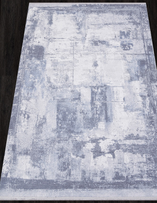 Российский прямоугольный ковёр AB074A GREY / BLUE