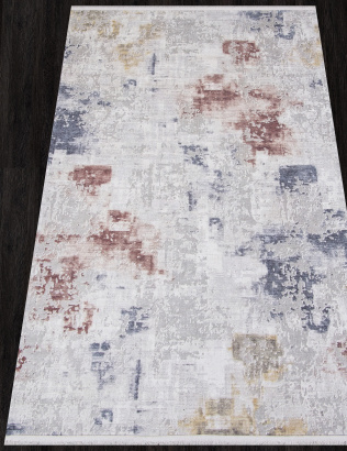 Российский прямоугольный ковёр AB105A GREY / RED