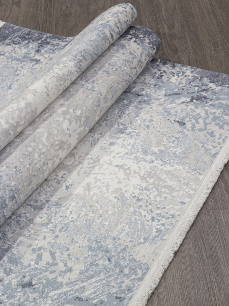 Российский прямоугольный ковёр AB189A GREY / BLUE