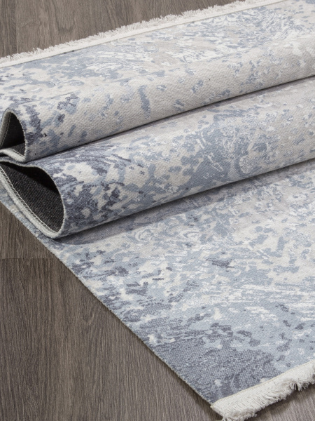 Российский прямоугольный ковёр AB189A GREY / BLUE