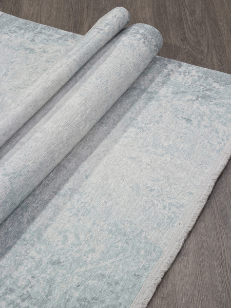 Российский прямоугольный ковёр AB189B GREY / BLUE
