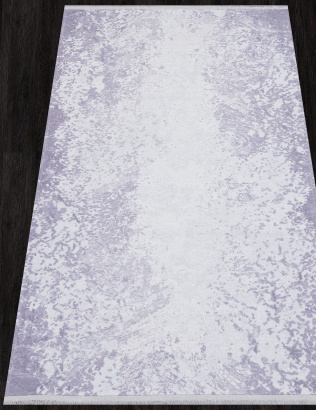 Российский прямоугольный ковёр AB189D PURPLE / GREY