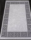 Российский прямоугольный ковёр AB194A GREY / BLACK