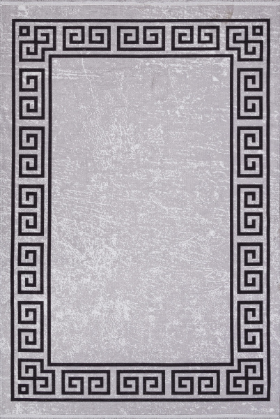Российский прямоугольный ковёр AB194A GREY / BLACK