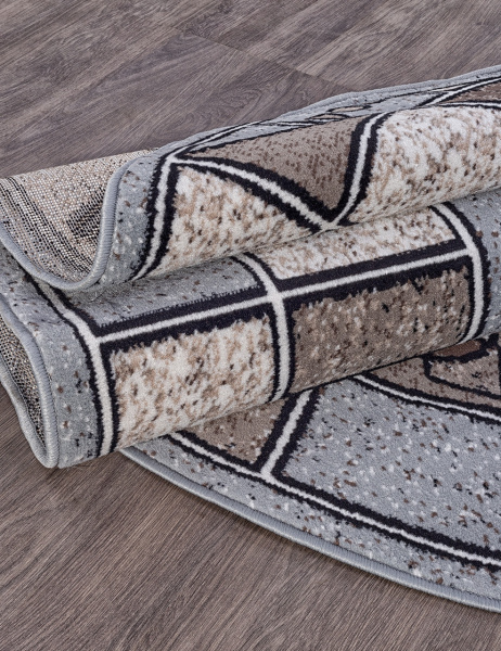 Российский овальный ковёр ALBINA 3 BLUE-BROWN 2