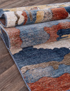 Российский прямоугольный ковёр B3465A VANILLA / BLUE