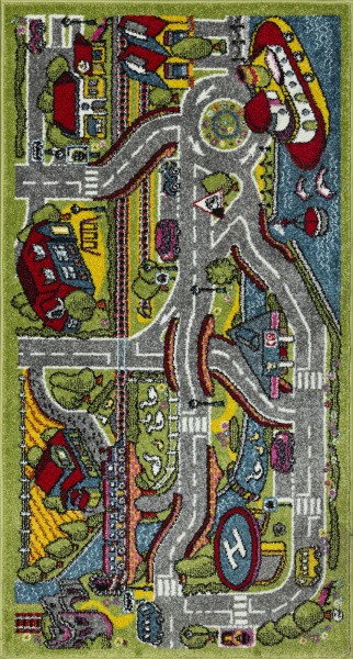 Российский прямоугольный ковёр C072 GREEN