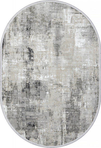 Российский овальный ковёр C288AG GREY / ANTRACITE