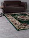 Российский прямоугольный ковёр d057 GREEN