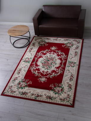 Российский прямоугольный ковёр d057 RED