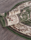 Российский овальный ковёр d066 GREEN