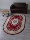 Российский овальный ковёр d066 RED