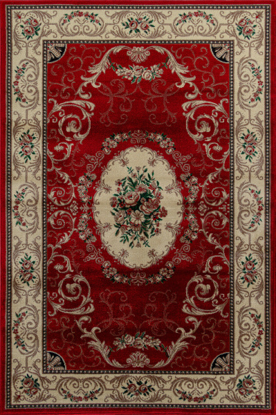 Российский прямоугольный ковёр d066 RED