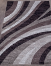 Российский прямоугольный ковёр d234 GRAY-PURPLE