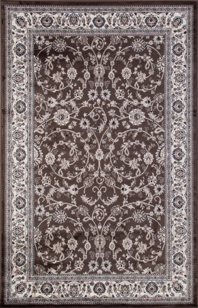 Российский прямоугольный ковёр d251 BROWN