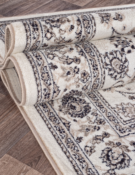 Российский прямоугольный ковёр d251 CREAM-BROWN