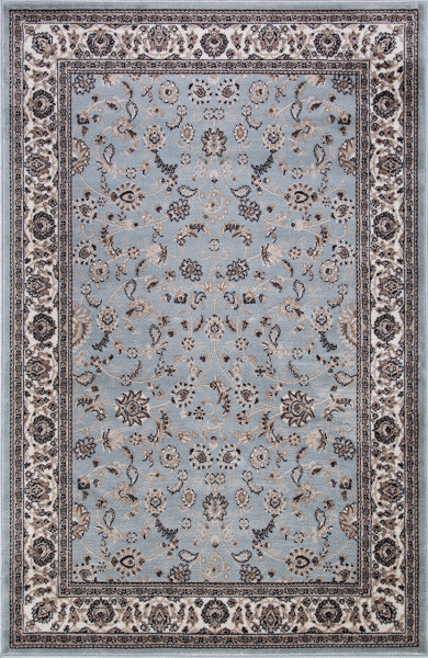 Российский прямоугольный ковёр d251 L.BLUE-BROWN