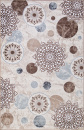 Российский прямоугольный ковёр d309 CREAM-BROWN