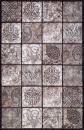 Российский прямоугольный ковёр d328 BROWN