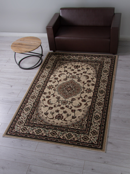 Российский прямоугольный ковёр d389 BEIGE