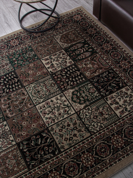 Российский прямоугольный ковёр d391 BEIGE