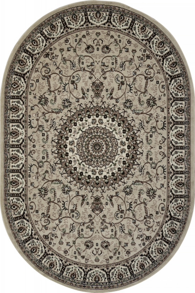 Российский овальный ковёр d409 BEIGE