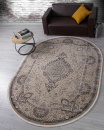 Российский овальный ковёр d414 BEIGE