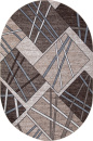 Российский овальный ковёр D487 BEIGE-BROWN 2